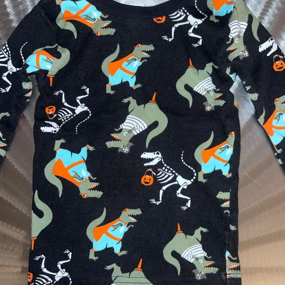Carter’s Halloween Trick or Treating Dinosaurs PJ Set - Size: 4T